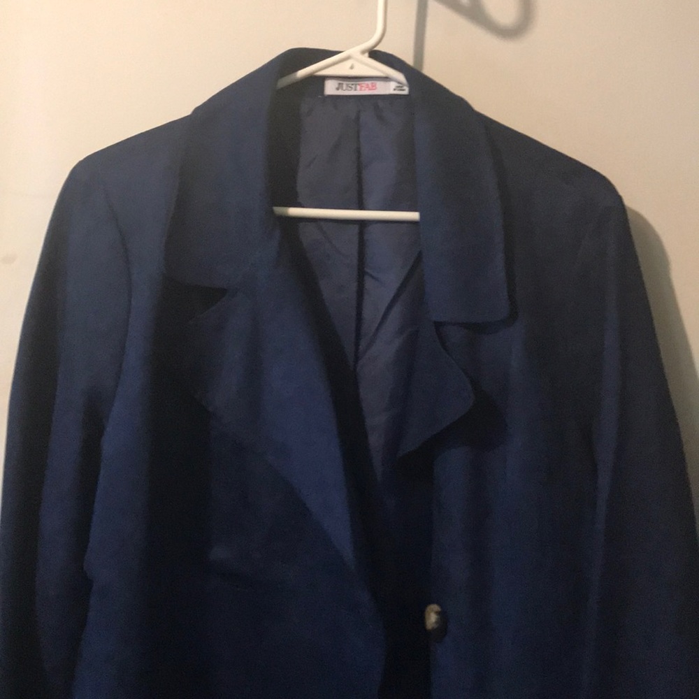 JUSTFAB Blue Suede Light Jacket